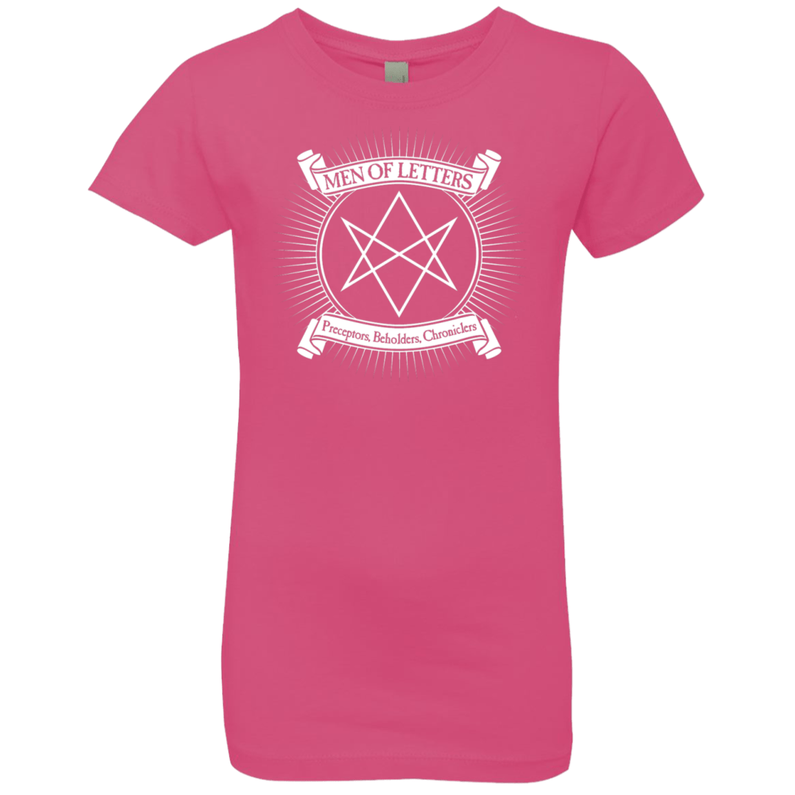 T-Shirts Hot Pink / YXS Men of Letters Girls Premium T-Shirt