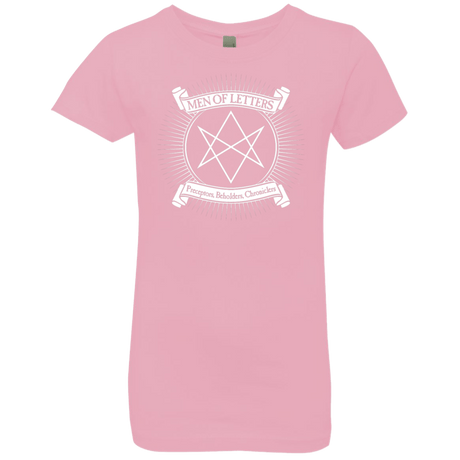 T-Shirts Light Pink / YXS Men of Letters Girls Premium T-Shirt
