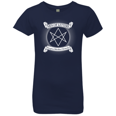 T-Shirts Midnight Navy / YXS Men of Letters Girls Premium T-Shirt