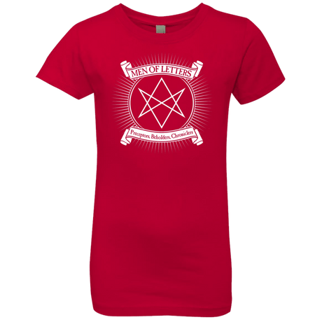 T-Shirts Red / YXS Men of Letters Girls Premium T-Shirt