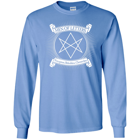 T-Shirts Carolina Blue / S Men of Letters Men's Long Sleeve T-Shirt