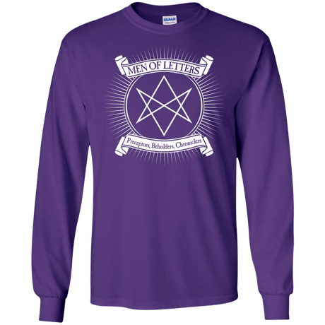 T-Shirts Purple / S Men of Letters Men's Long Sleeve T-Shirt