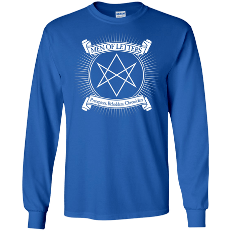 T-Shirts Royal / S Men of Letters Men's Long Sleeve T-Shirt