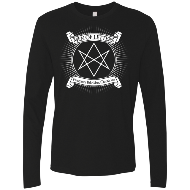 T-Shirts Black / S Men of Letters Men's Premium Long Sleeve