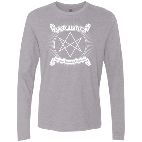 T-Shirts Heather Grey / S Men of Letters Men's Premium Long Sleeve
