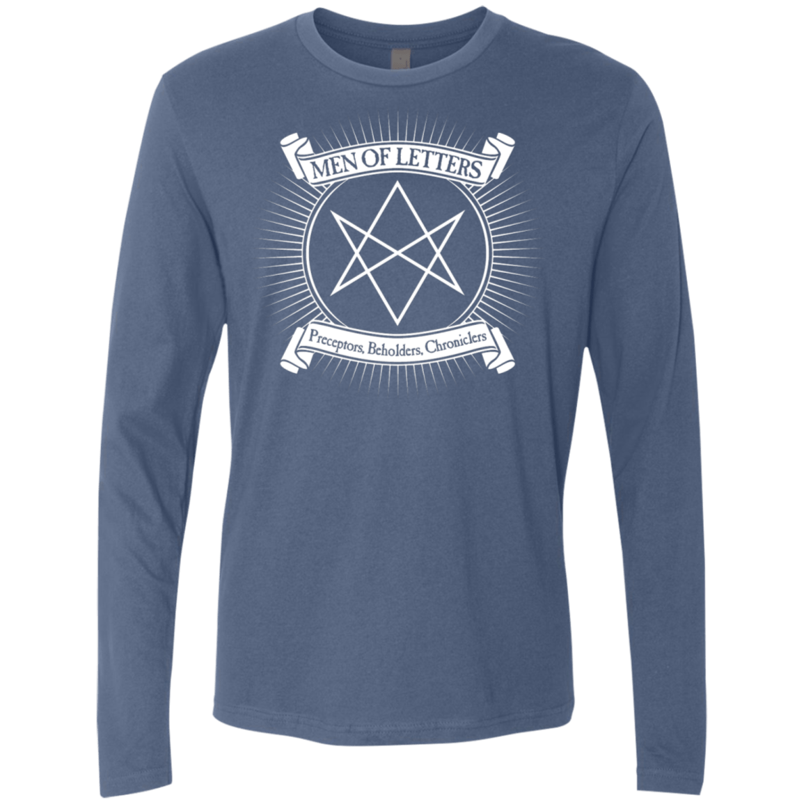 T-Shirts Indigo / S Men of Letters Men's Premium Long Sleeve