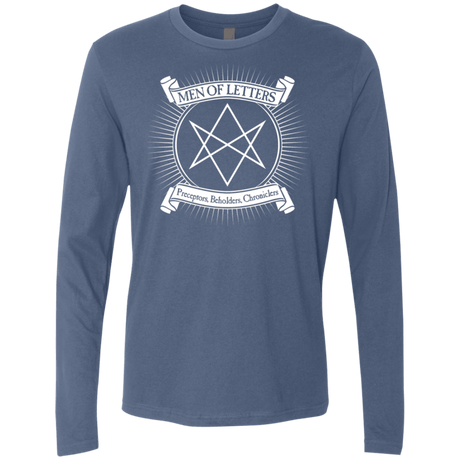 T-Shirts Indigo / S Men of Letters Men's Premium Long Sleeve