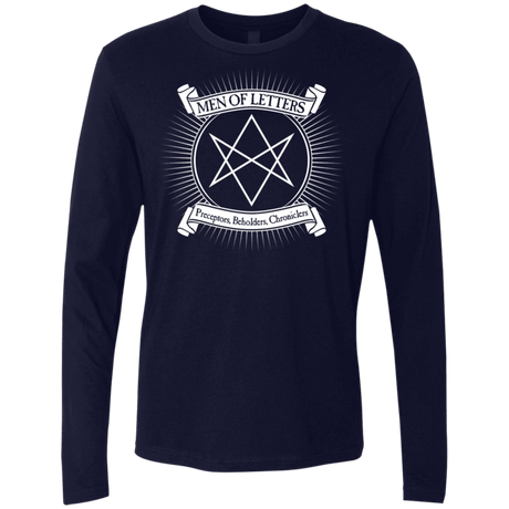 T-Shirts Midnight Navy / S Men of Letters Men's Premium Long Sleeve
