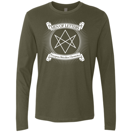 T-Shirts Military Green / S Men of Letters Men's Premium Long Sleeve