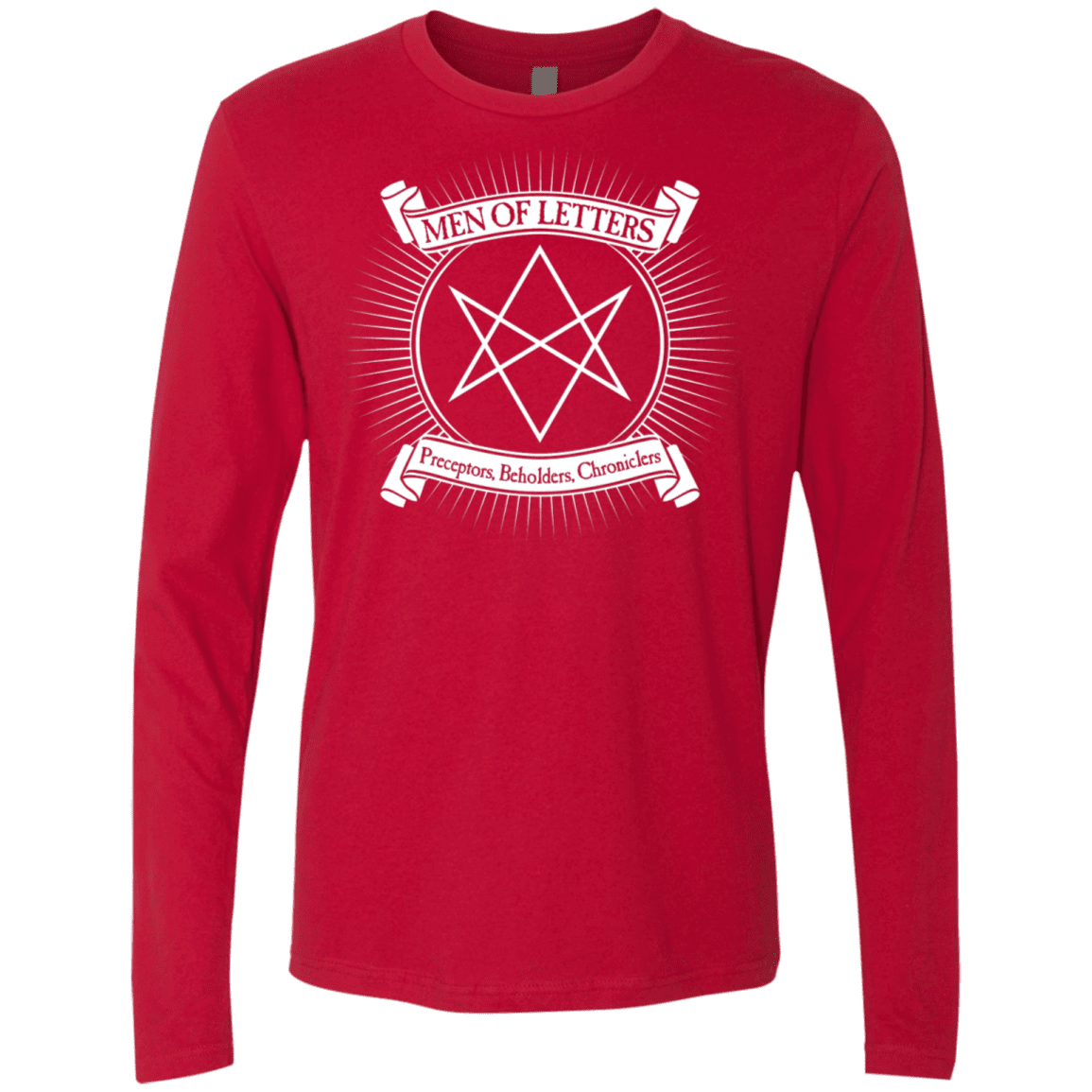 T-Shirts Red / S Men of Letters Men's Premium Long Sleeve