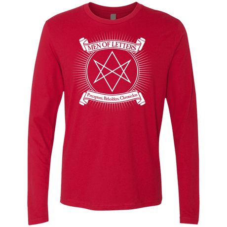 T-Shirts Red / S Men of Letters Men's Premium Long Sleeve