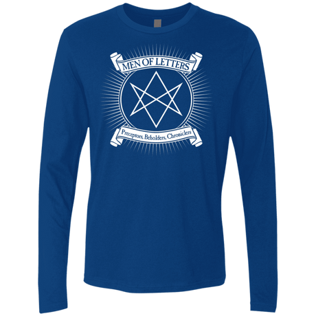 T-Shirts Royal / S Men of Letters Men's Premium Long Sleeve