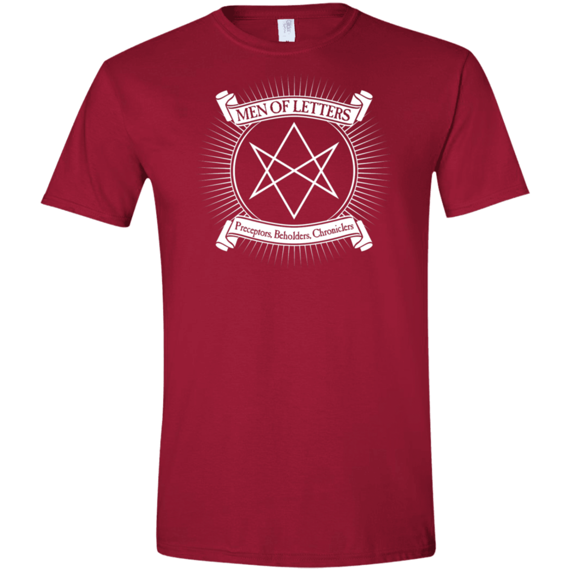 T-Shirts Cardinal Red / S Men of Letters Men's Semi-Fitted Softstyle