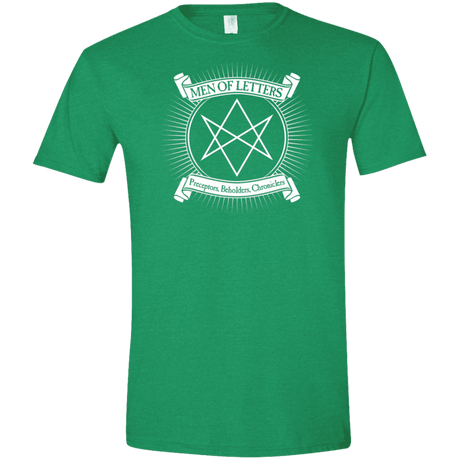 T-Shirts Heather Irish Green / S Men of Letters Men's Semi-Fitted Softstyle
