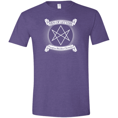 T-Shirts Heather Purple / S Men of Letters Men's Semi-Fitted Softstyle