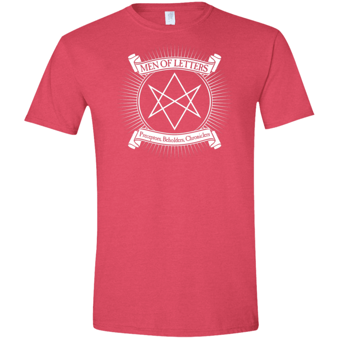 T-Shirts Heather Red / S Men of Letters Men's Semi-Fitted Softstyle