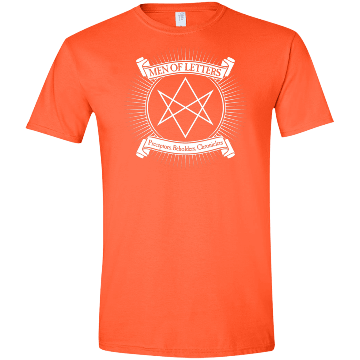 T-Shirts Orange / S Men of Letters Men's Semi-Fitted Softstyle