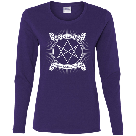 T-Shirts Purple / S Men of Letters Women's Long Sleeve T-Shirt