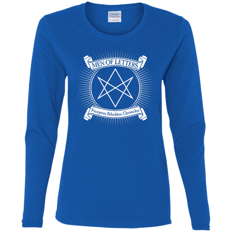 T-Shirts Royal / S Men of Letters Women's Long Sleeve T-Shirt