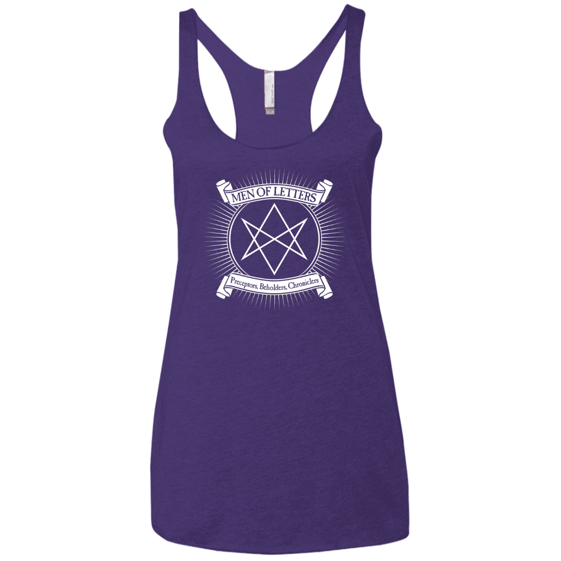 T-Shirts Purple Rush / X-Small Men of Letters Women's Triblend Racerback Tank