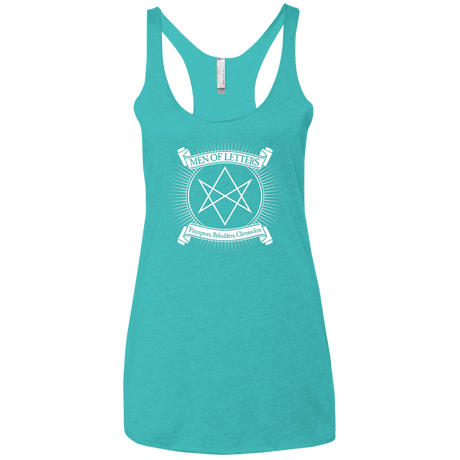 T-Shirts Tahiti Blue / X-Small Men of Letters Women's Triblend Racerback Tank