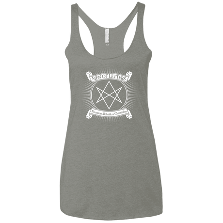 T-Shirts Venetian Grey / X-Small Men of Letters Women's Triblend Racerback Tank