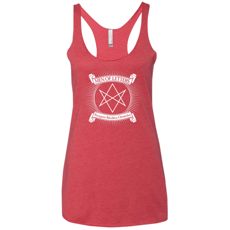T-Shirts Vintage Red / X-Small Men of Letters Women's Triblend Racerback Tank