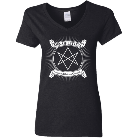 T-Shirts Black / S Men of Letters Women's V-Neck T-Shirt