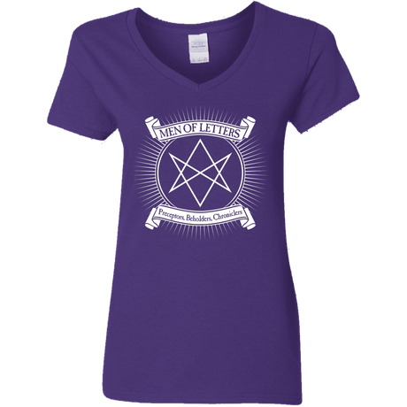 T-Shirts Purple / S Men of Letters Women's V-Neck T-Shirt