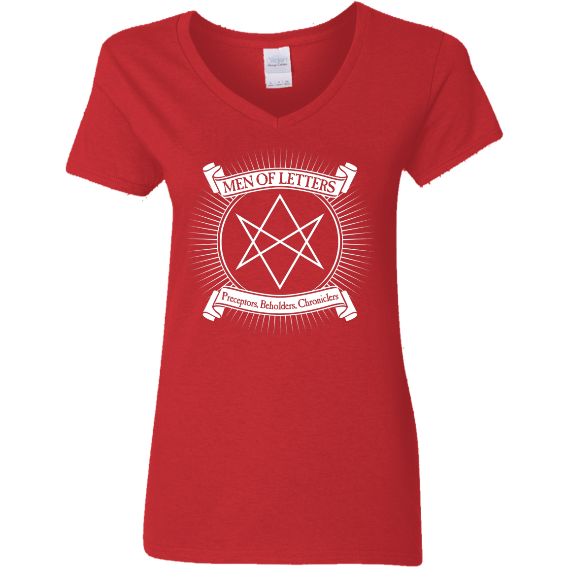T-Shirts Red / S Men of Letters Women's V-Neck T-Shirt