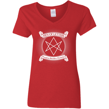 T-Shirts Red / S Men of Letters Women's V-Neck T-Shirt