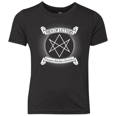 T-Shirts Vintage Black / YXS Men of Letters Youth Triblend T-Shirt