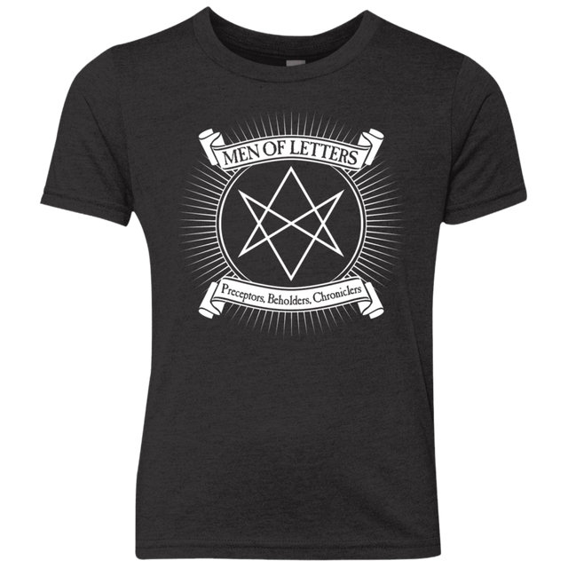 T-Shirts Vintage Black / YXS Men of Letters Youth Triblend T-Shirt