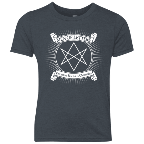 T-Shirts Vintage Navy / YXS Men of Letters Youth Triblend T-Shirt