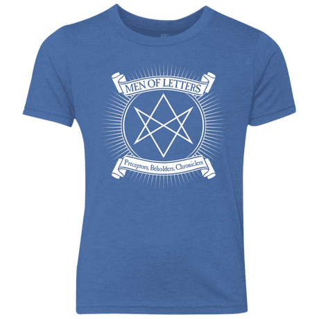 T-Shirts Vintage Royal / YXS Men of Letters Youth Triblend T-Shirt
