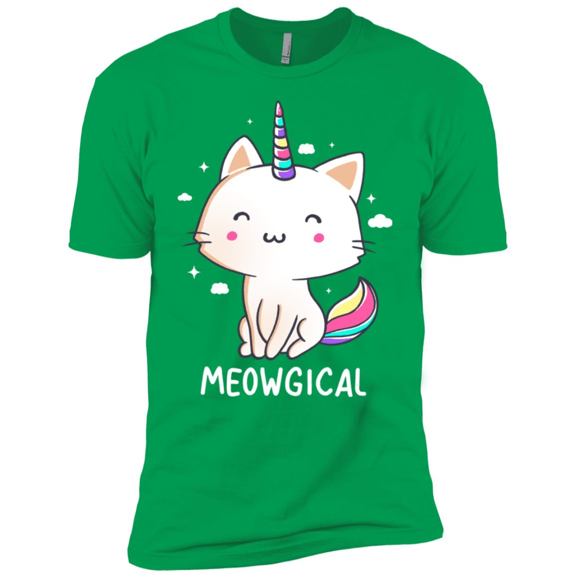 T-Shirts Kelly Green / YXS Meowgical Boys Premium T-Shirt