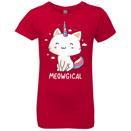 T-Shirts Red / YXS Meowgical Girls Premium T-Shirt