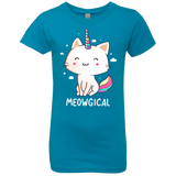 T-Shirts Turquoise / YXS Meowgical Girls Premium T-Shirt