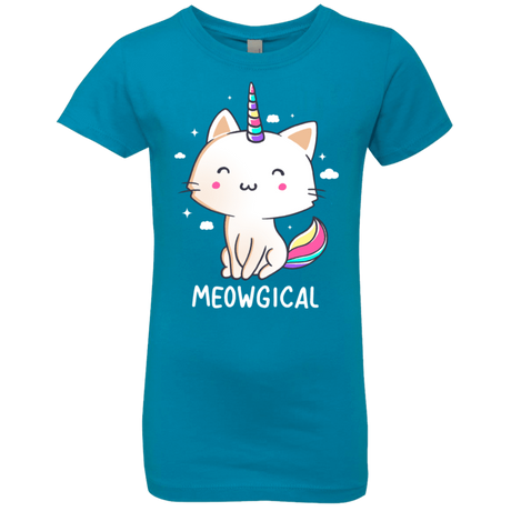 T-Shirts Turquoise / YXS Meowgical Girls Premium T-Shirt