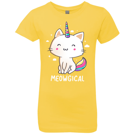 T-Shirts Vibrant Yellow / YXS Meowgical Girls Premium T-Shirt