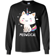 T-Shirts Black / S Meowgical Men's Long Sleeve T-Shirt