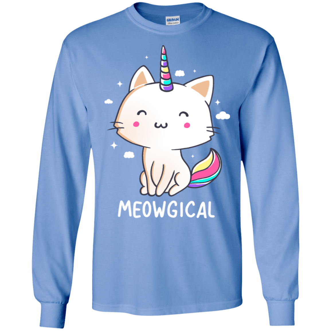 T-Shirts Carolina Blue / S Meowgical Men's Long Sleeve T-Shirt