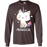 T-Shirts Dark Chocolate / S Meowgical Men's Long Sleeve T-Shirt