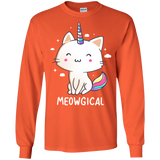 T-Shirts Orange / S Meowgical Men's Long Sleeve T-Shirt