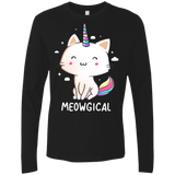 T-Shirts Black / S Meowgical Men's Premium Long Sleeve