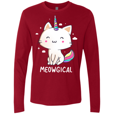 T-Shirts Cardinal / S Meowgical Men's Premium Long Sleeve