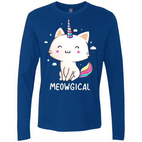 T-Shirts Royal / S Meowgical Men's Premium Long Sleeve