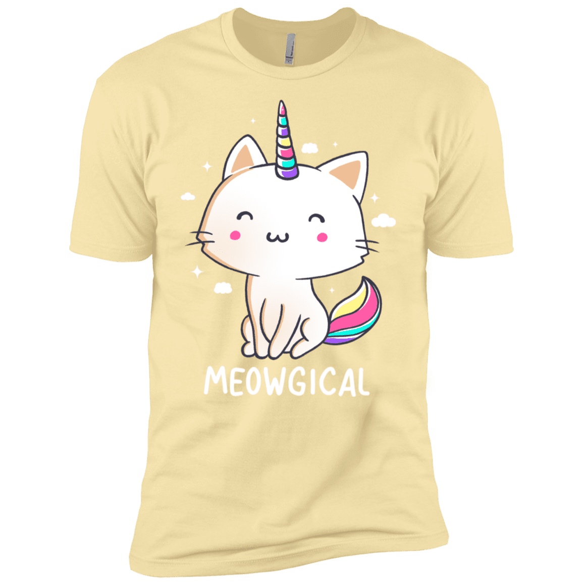 T-Shirts Banana Cream / X-Small Meowgical Men's Premium T-Shirt
