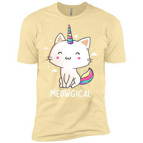 T-Shirts Banana Cream / X-Small Meowgical Men's Premium T-Shirt