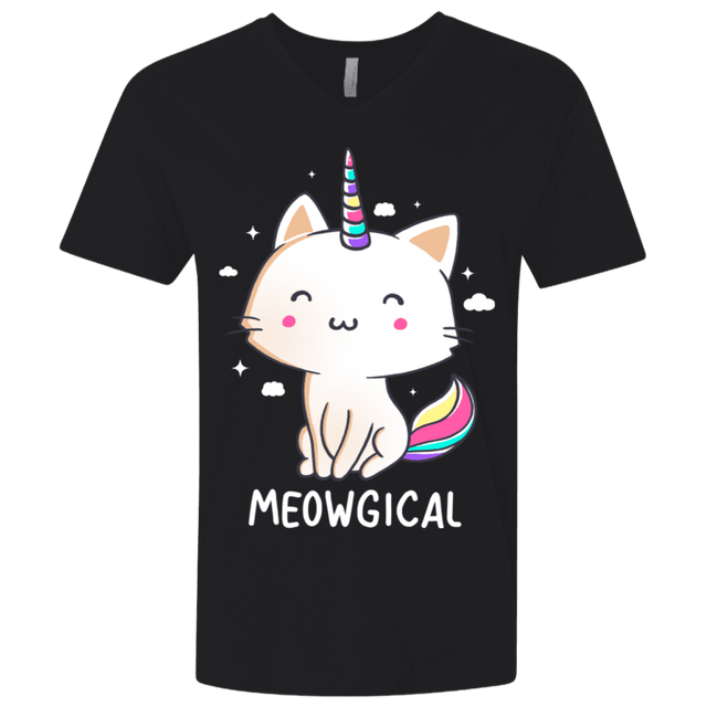 T-Shirts Black / X-Small Meowgical Men's Premium V-Neck